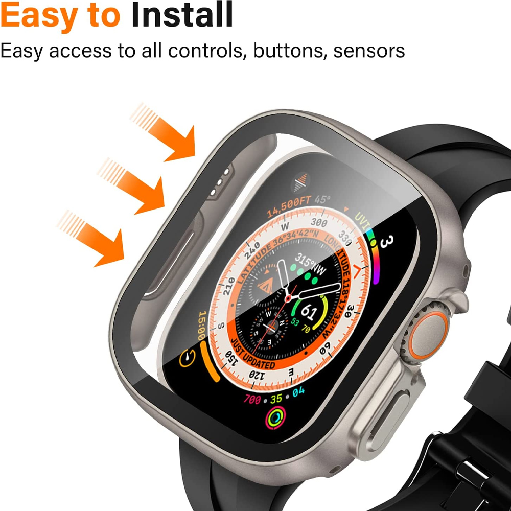 Glass+case For Apple Watch Ult - Jewelry Smart Watches reseña y precio