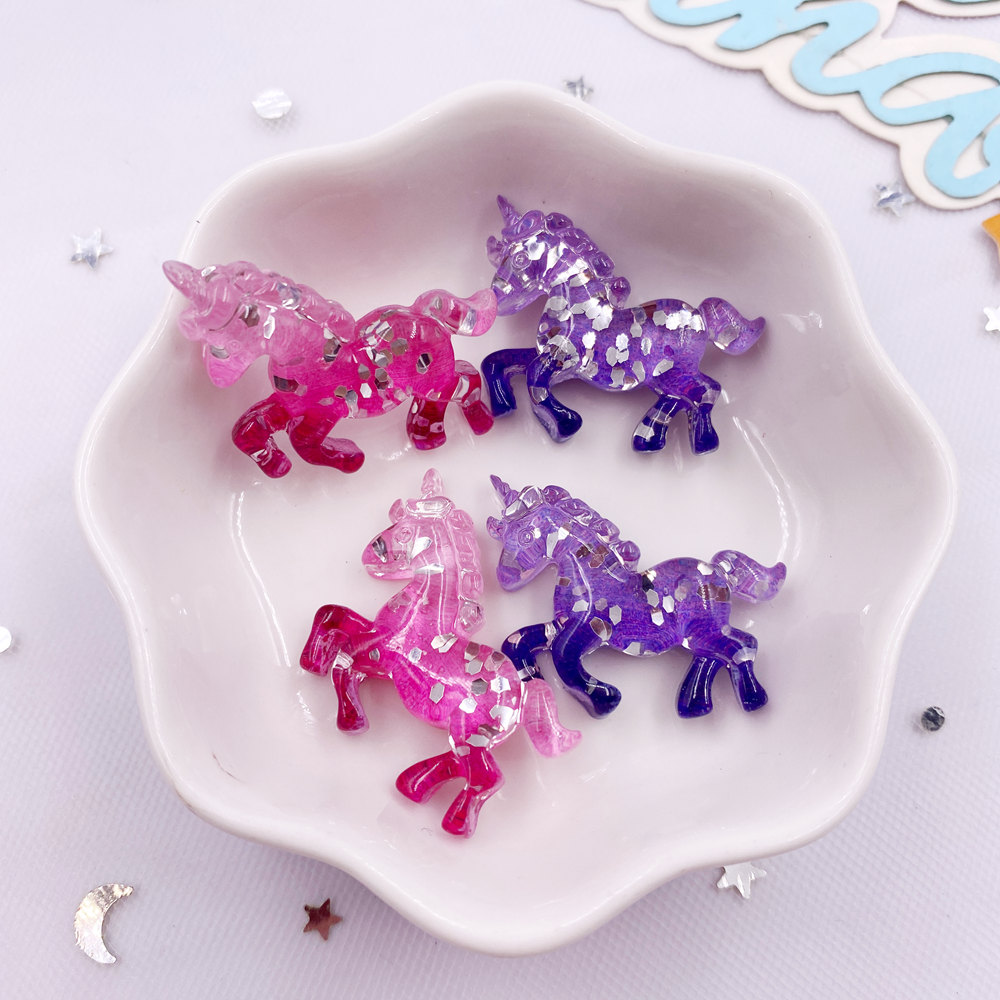 6PCS Colorful Resin Glitter 3D - Paradise Jewelry & Watches Llc Miami Reviews reseña y precio