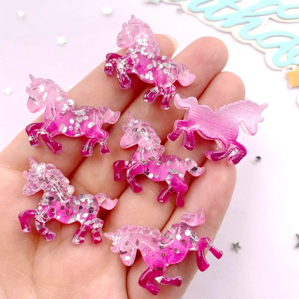 6PCS Colorful Resin Glitter 3D - Paradise Jewelry & Watches Llc Miami Reviews reseña y precio