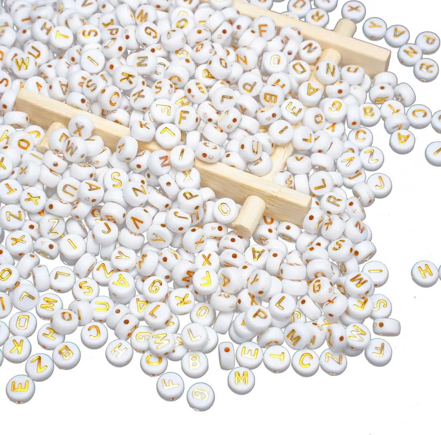 1000 letter beads white circul - Jewelry Quotes reseña y precio