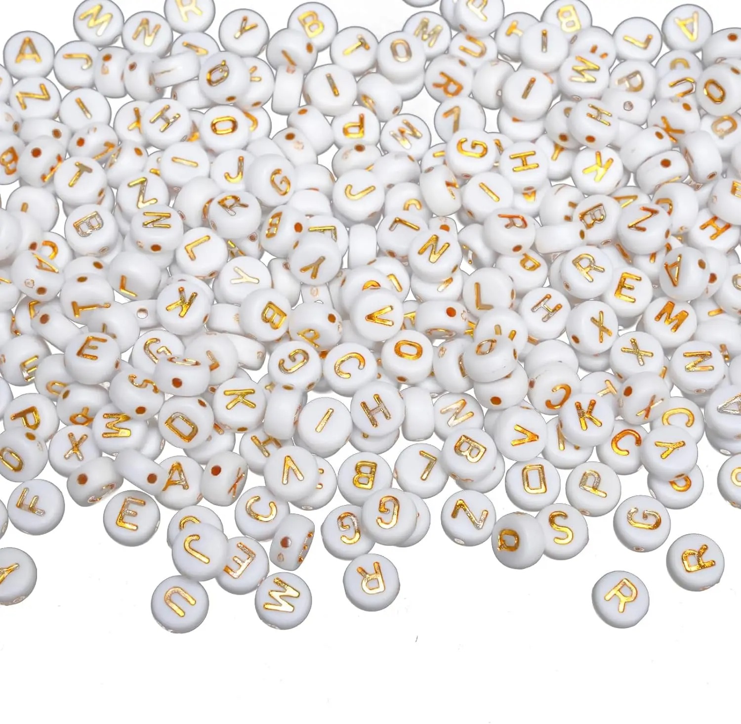 1000 letter beads white circul - Jewelry Quotes reseña y precio