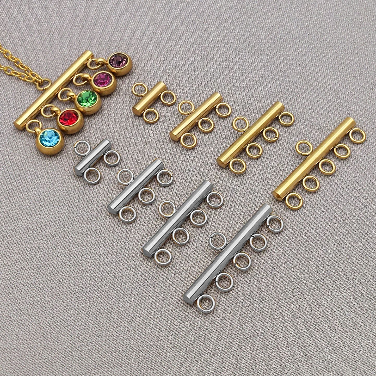 5pcs/lot Stainless Steel Layer - Drop Earrings reseña y precio