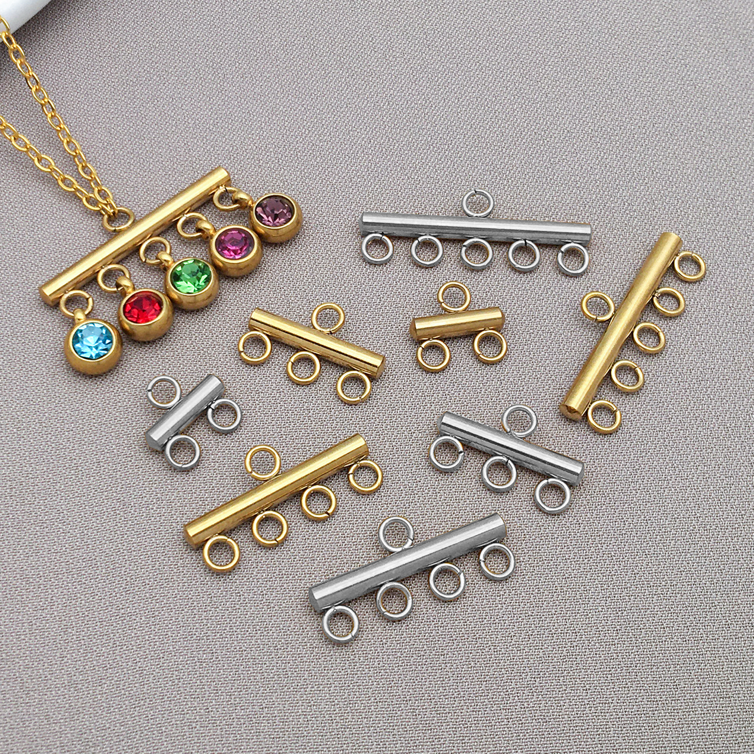 5pcs/lot Stainless Steel Layer - Drop Earrings reseña y precio