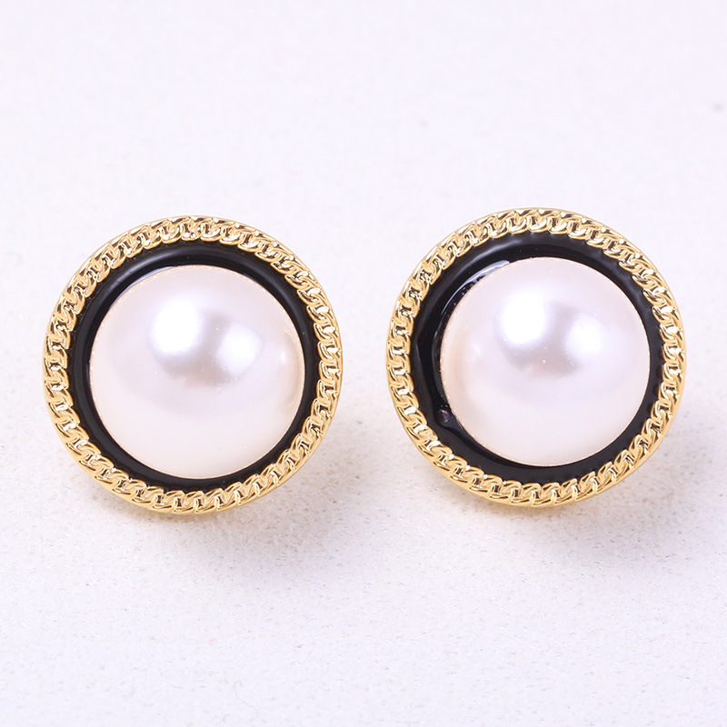 E022 Gold Plated Copper S925 S - Pearl Stud Earrings reseña y precio