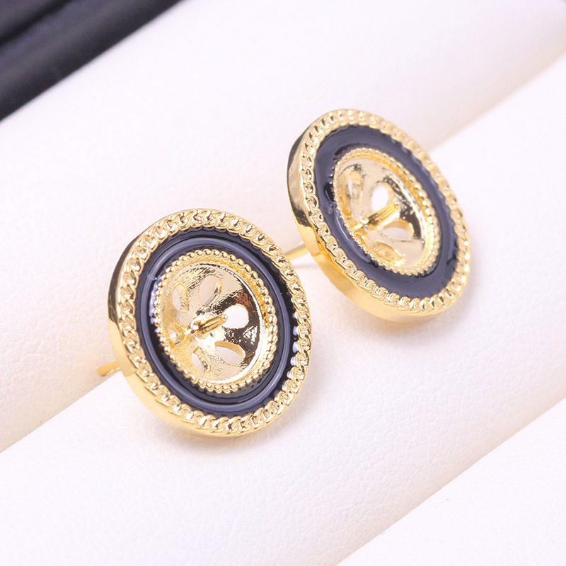 E022 Gold Plated Copper S925 S - Pearl Stud Earrings reseña y precio