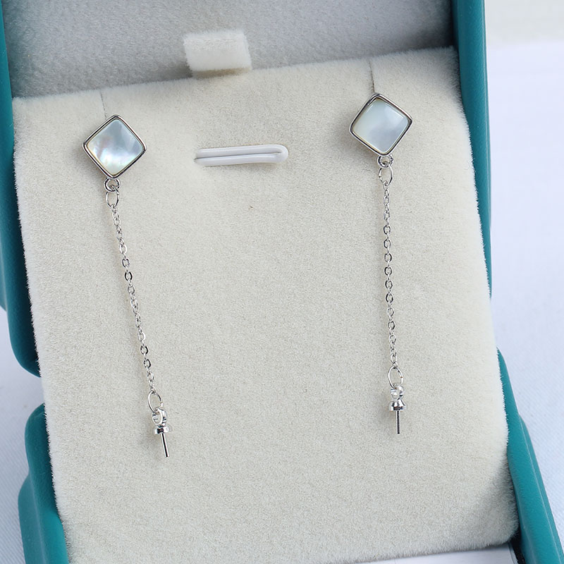 4PCS E200 Gold Plated Copper S - Pearl Stud Earrings reseña y precio