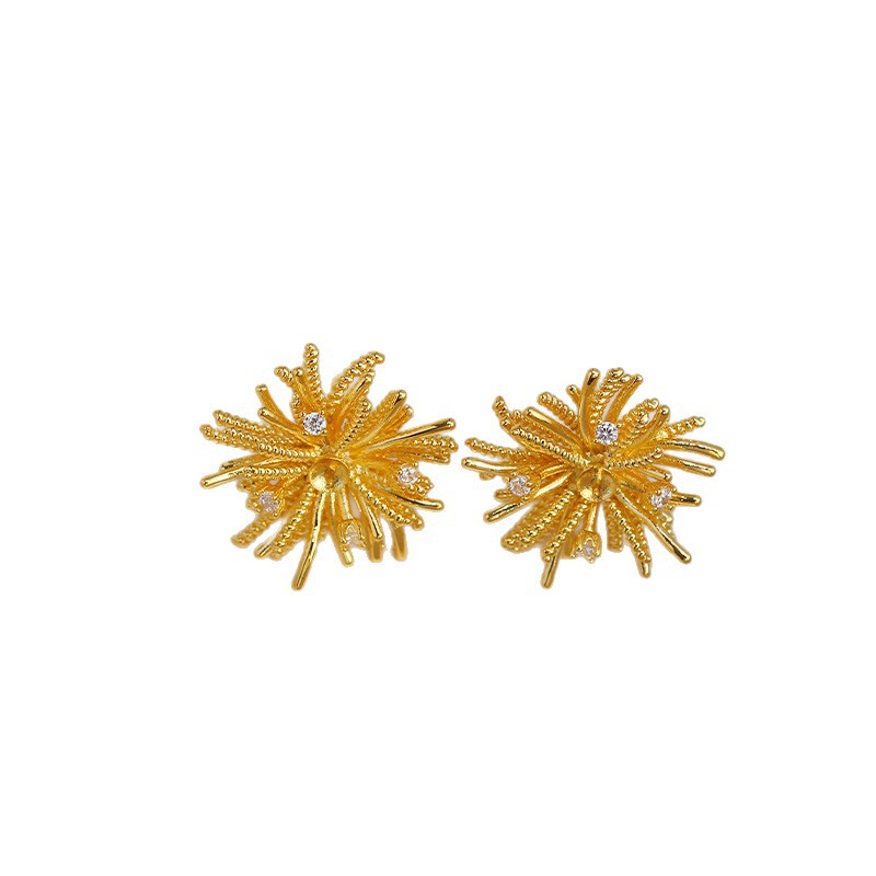 1Pair E201 Gold Plated Copper  - Pearl Stud Earrings reseña y precio