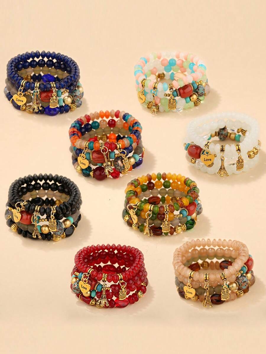 1 Set Of 4pcs Boho Style Decor - The Jewelry & Watches reseña y precio