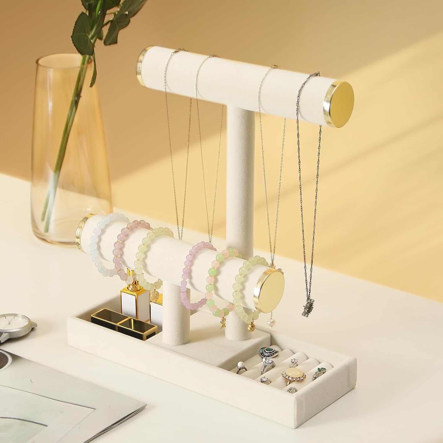 Jewelry Holder Stand, 2 Tier N - Jewelry Organizer Watches reseña y precio