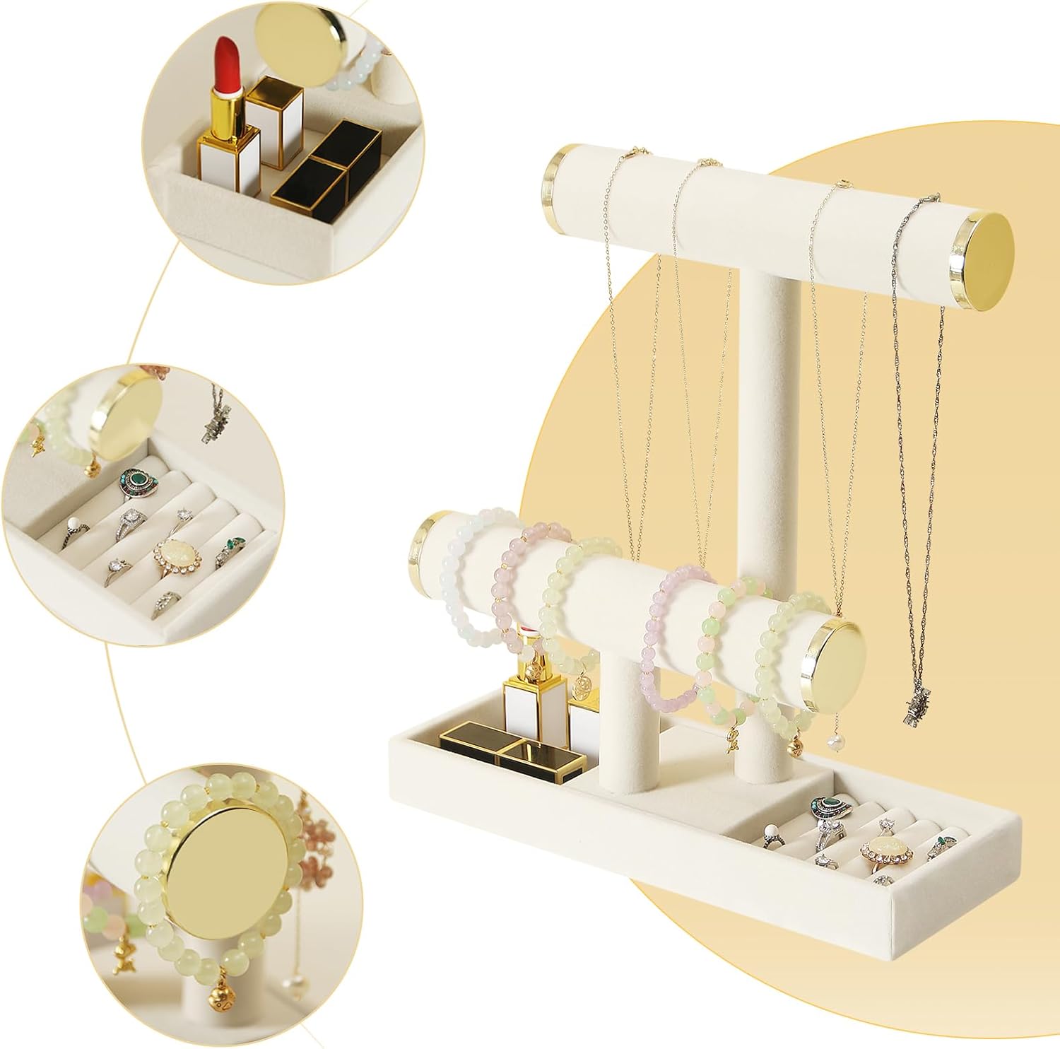 Jewelry Holder Stand, 2 Tier N - Jewelry Organizer Watches reseña y precio