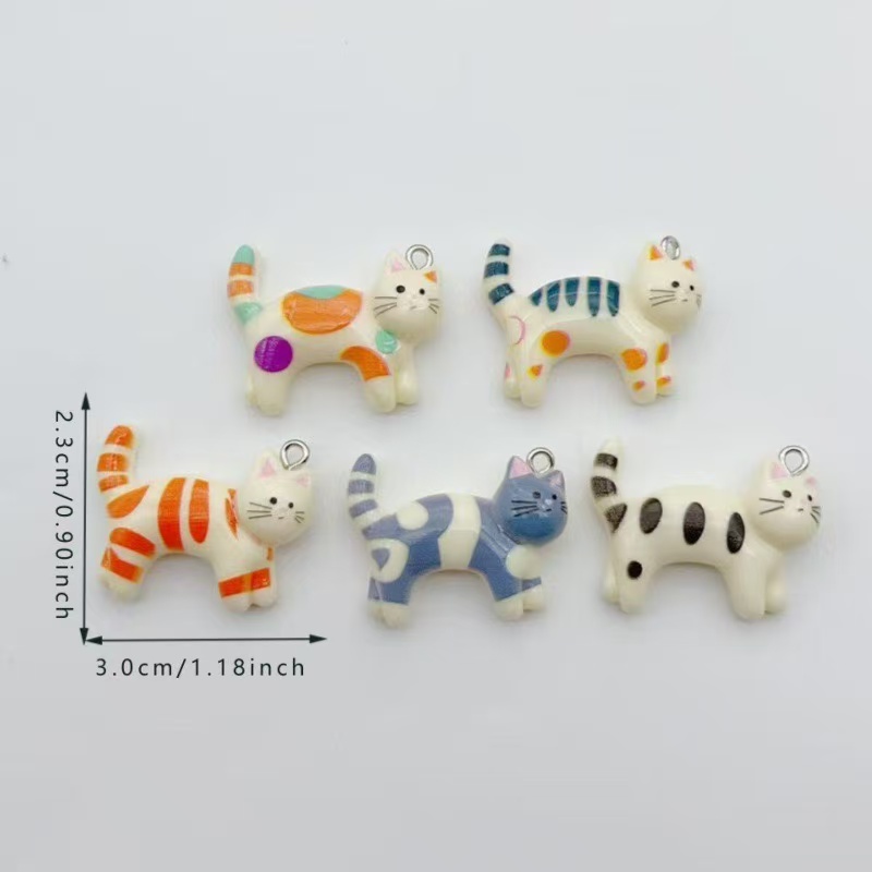 10pcs resin cartoon cat animal - The Jewelry & Watches reseña y precio