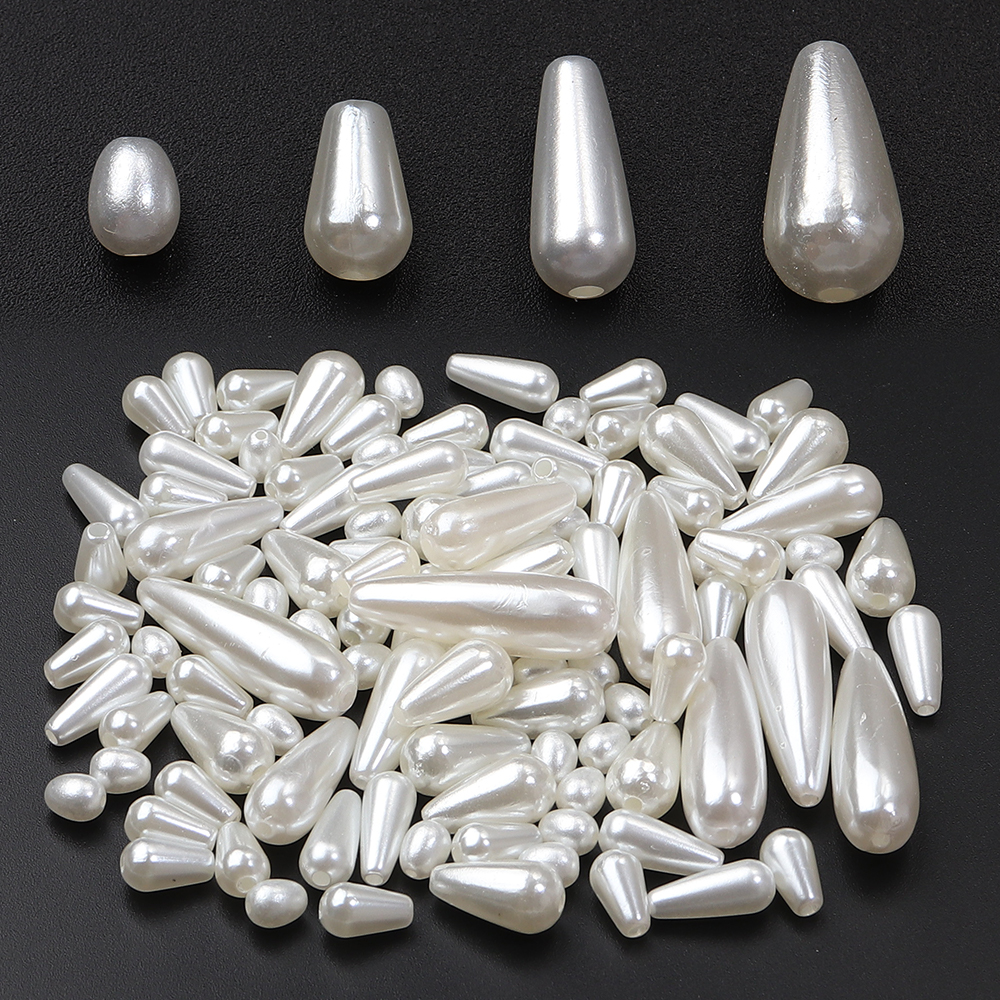 30-500pcs/lot Biege Waterdrop  - Pearl Stud Earrings reseña y precio
