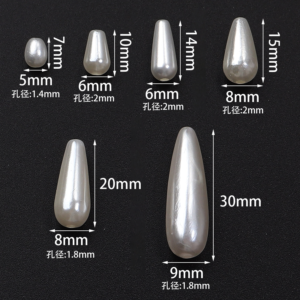 30-500pcs/lot Biege Waterdrop  - Pearl Stud Earrings reseña y precio