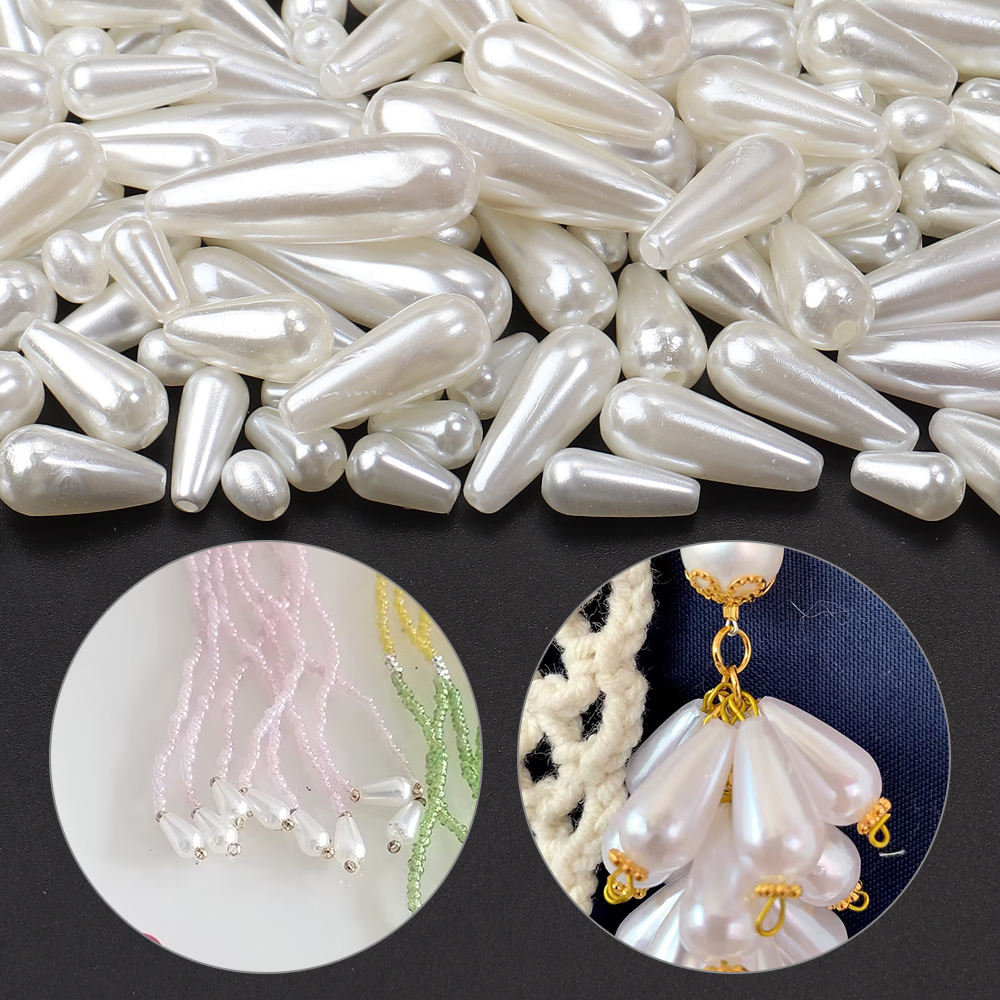 30-500pcs/lot Biege Waterdrop  - Pearl Stud Earrings reseña y precio