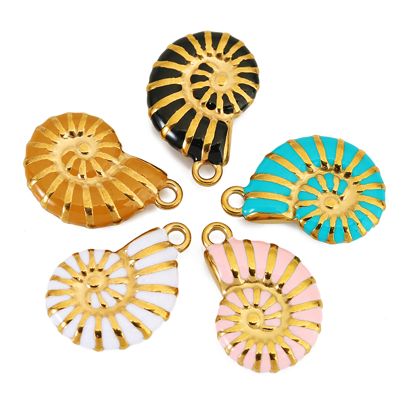 4pcs Stainless Steel Conch Gol - Drop Earrings reseña y precio