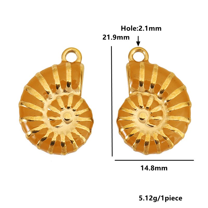 4pcs Stainless Steel Conch Gol - Drop Earrings reseña y precio