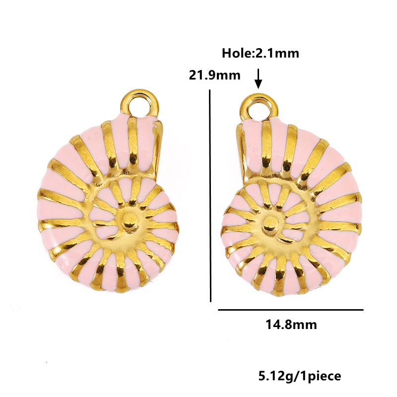 4pcs Stainless Steel Conch Gol - Drop Earrings reseña y precio