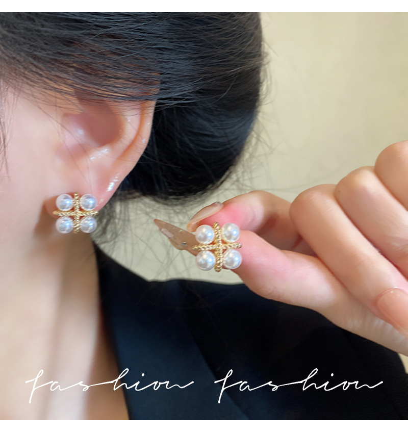 925 Silver Needle Korean Fashi - Pearl Stud Earrings reseña y precio
