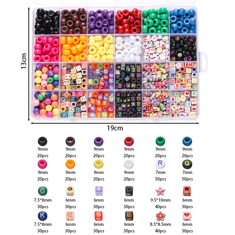 680pcs/Box Colorful Acrylic Po - Jewelry Quotes reseña y precio