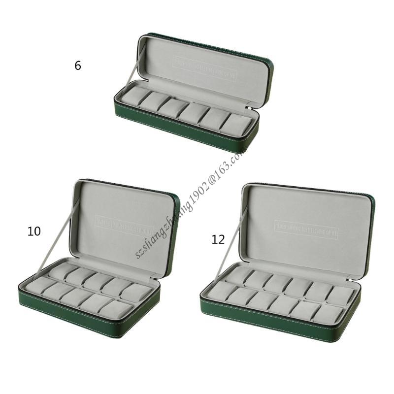 Q6RB Watch Travel Box with Zip - Jewelry Box That Holds Watches reseña y precio