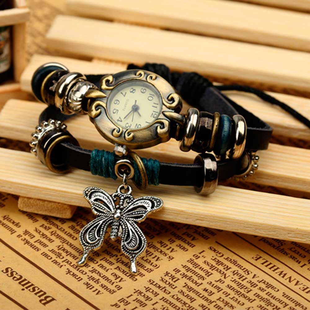 Handmade Butterfly Beads Brace - Jewelry Making Watches reseña y precio
