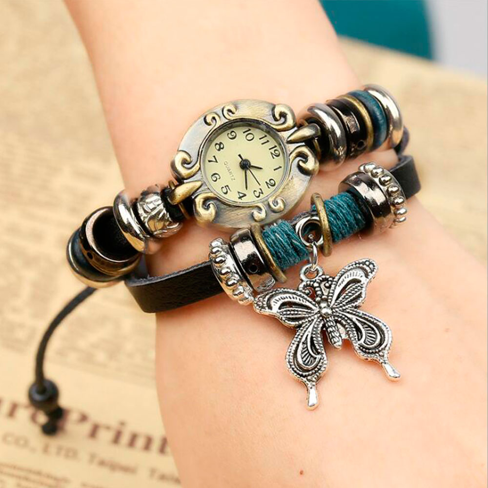 Handmade Butterfly Beads Brace - Jewelry Making Watches reseña y precio