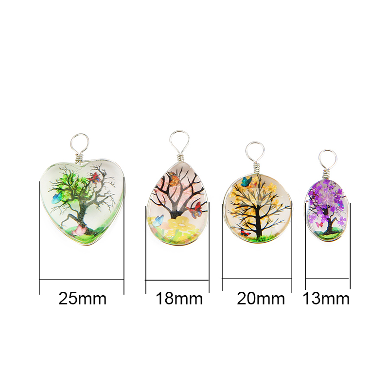 5pcs Colorful Tree Crystal Gla - Drop Earrings reseña y precio