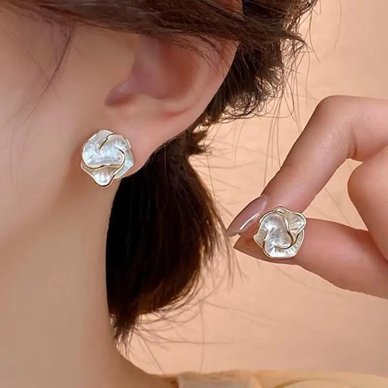 925 Silver Needle Vintage Purp - Pearl Stud Earrings reseña y precio