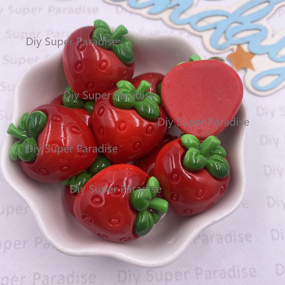 8PCS Resin Kawaii Colorful Red - Paradise Jewelry & Watches Llc Miami Reviews reseña y precio