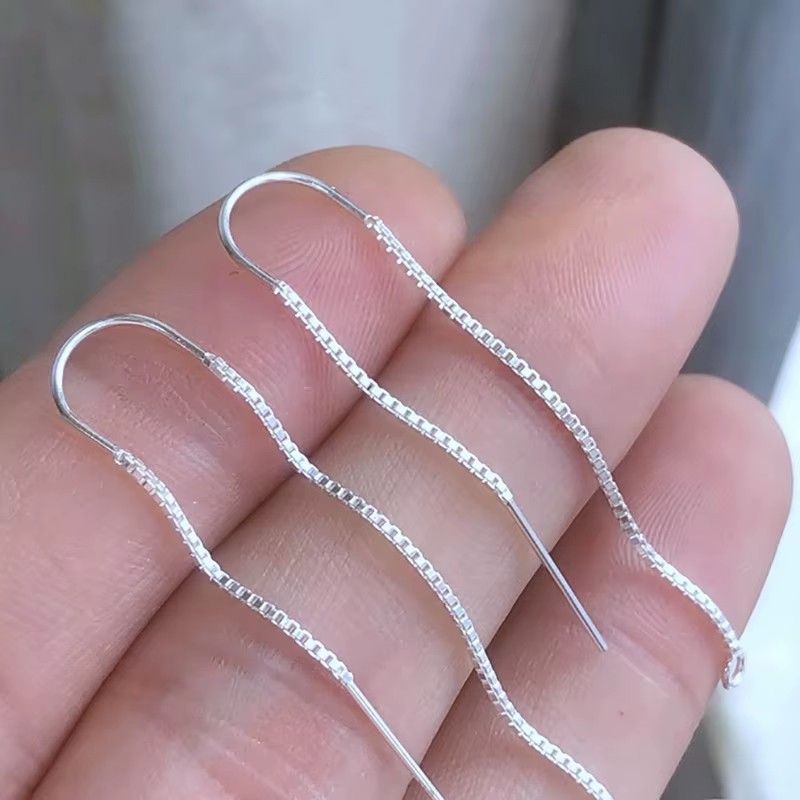 925 Silver Earrings U-Threader - Drop Earrings reseña y precio