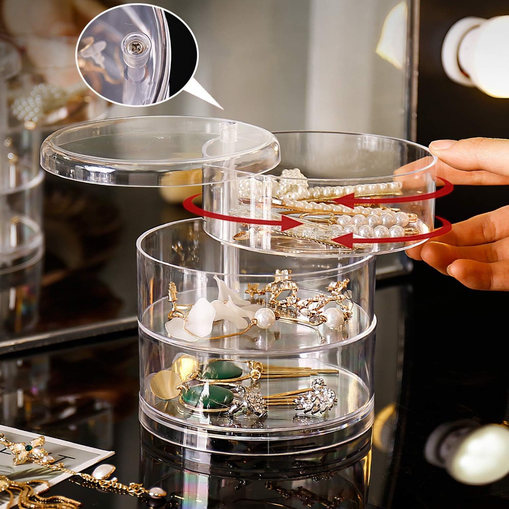 360 Rotating Jewelry Organizer - The Jewelry & Watches reseña y precio