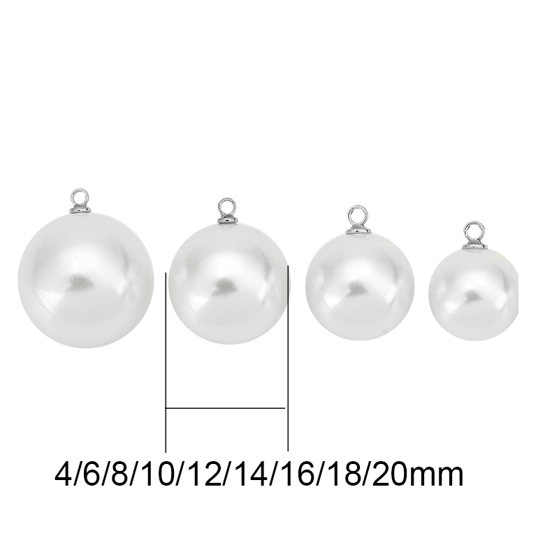 20pcs Imitation Pearl Beads Ea - Pearl Stud Earrings reseña y precio