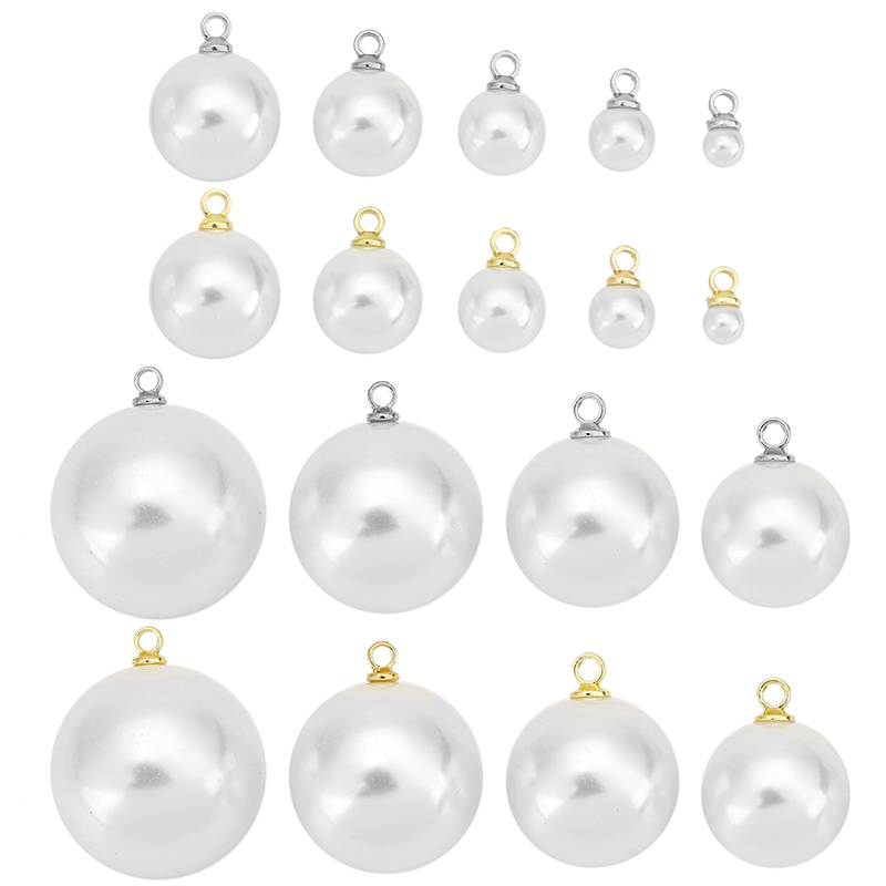 20pcs Imitation Pearl Beads Ea - Pearl Stud Earrings reseña y precio