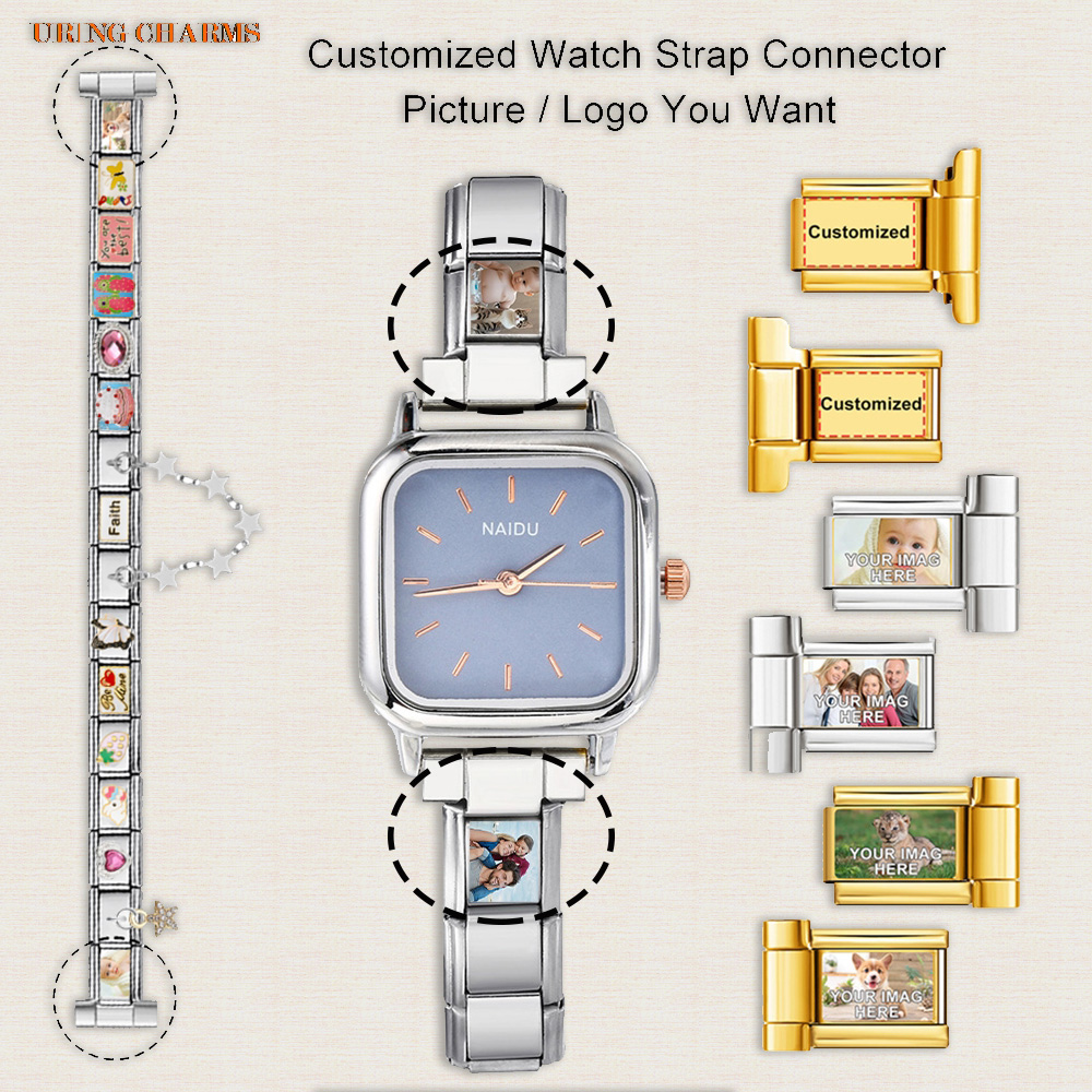 1 pair Picture Logo Customized - Jewelry Making Watches reseña y precio