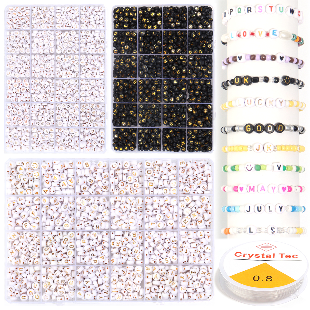 1200pcs/box Acrylic Letter Bea - Jewelry Quotes reseña y precio