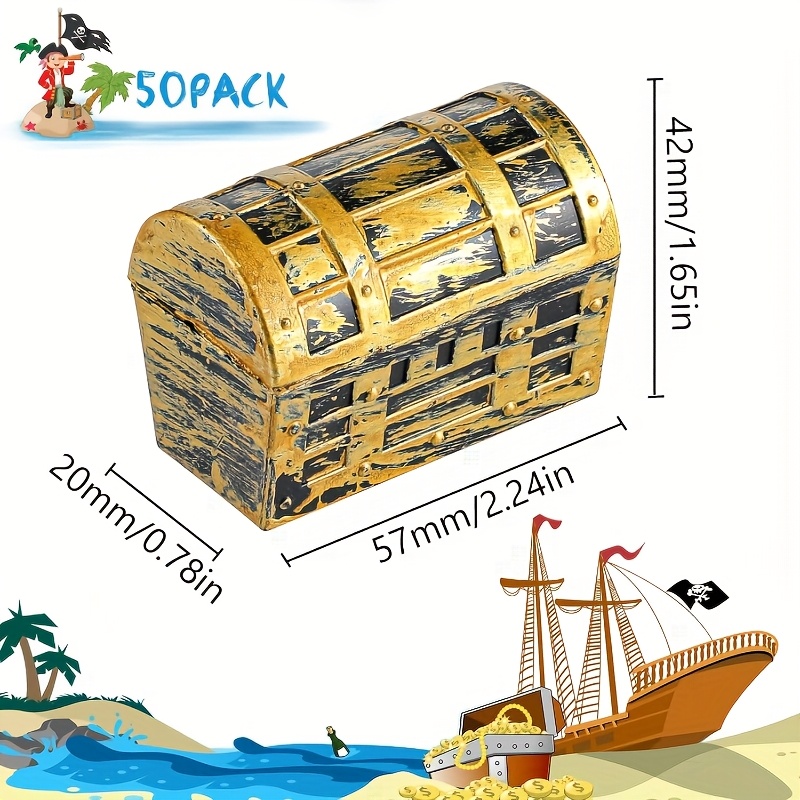 24/50pcs Halloween Pirate Trea - The Jewelry & Watches reseña y precio
