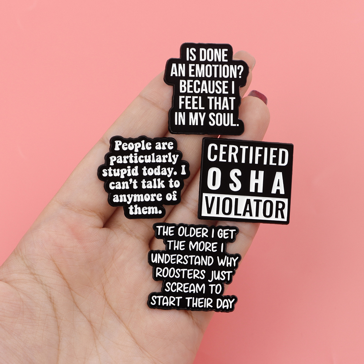 Fashion Quote Brooches Pins Cr - Jewelry Quotes reseña y precio