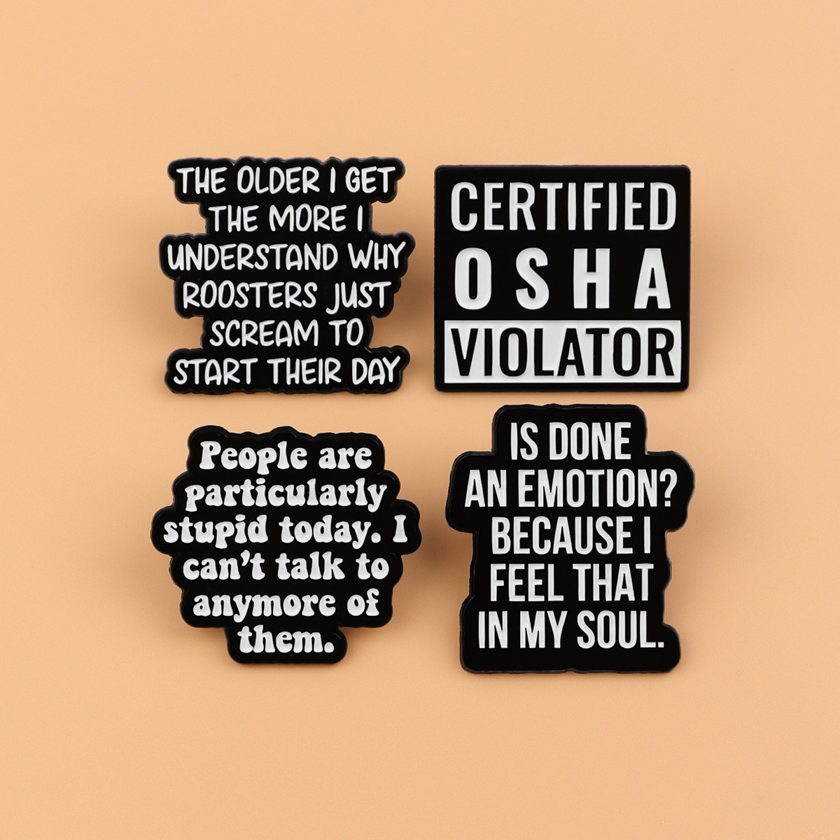 Fashion Quote Brooches Pins Cr - Jewelry Quotes reseña y precio