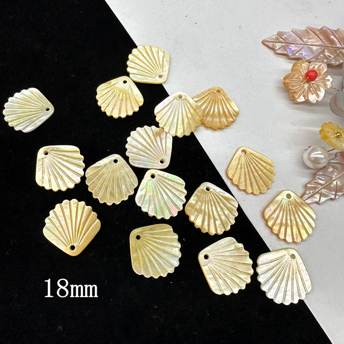 5Pcs Shell Beads With Hole Nat - Pearl Stud Earrings reseña y precio