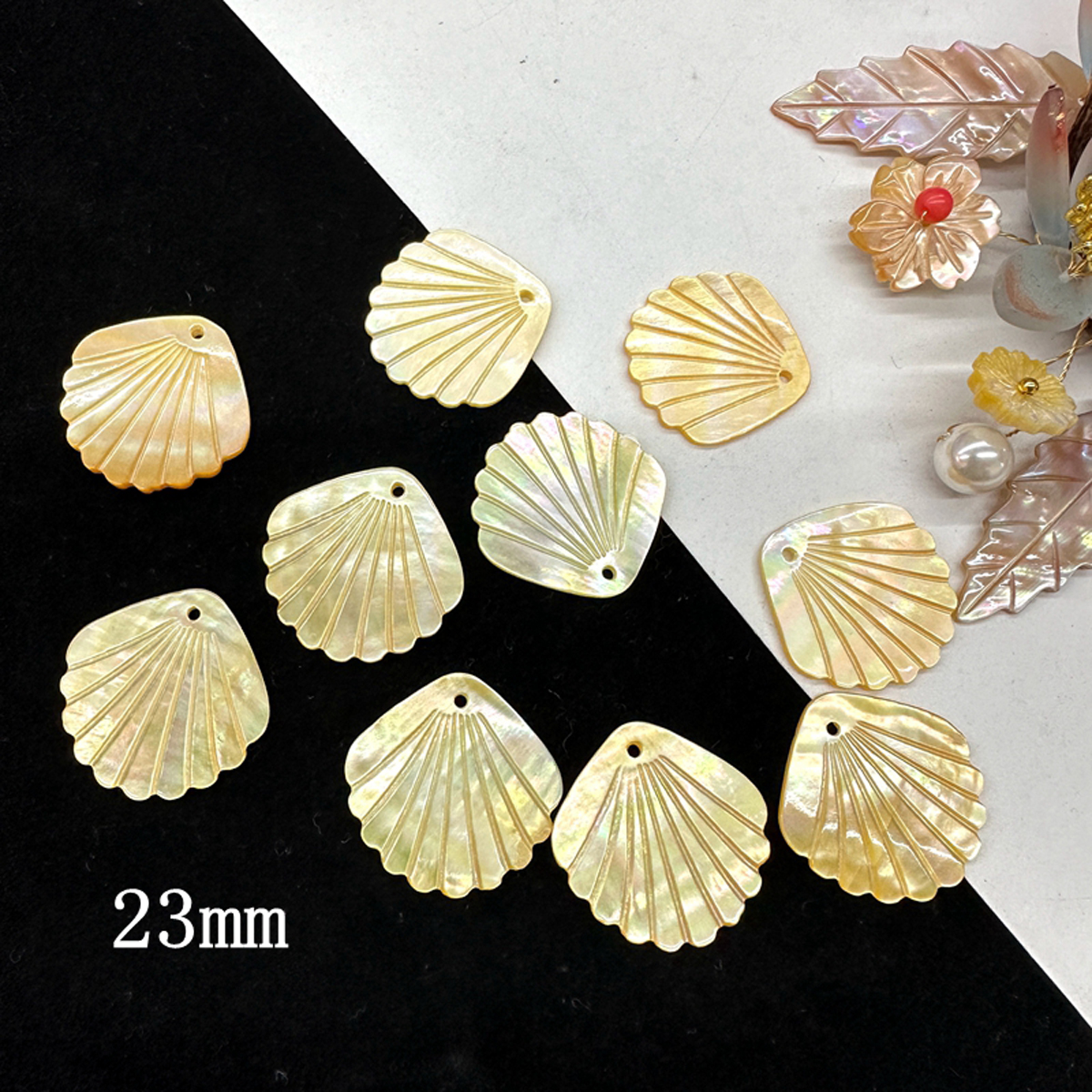 5Pcs Shell Beads With Hole Nat - Pearl Stud Earrings reseña y precio