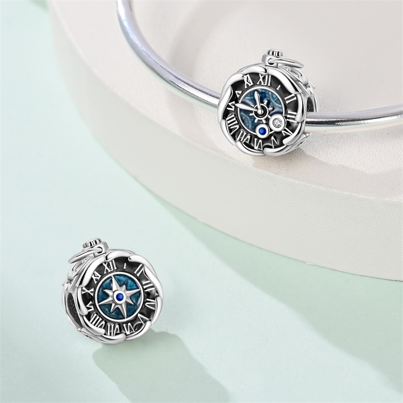 925 Sterling Silver Charms Bea - Jewelry Making Watches reseña y precio