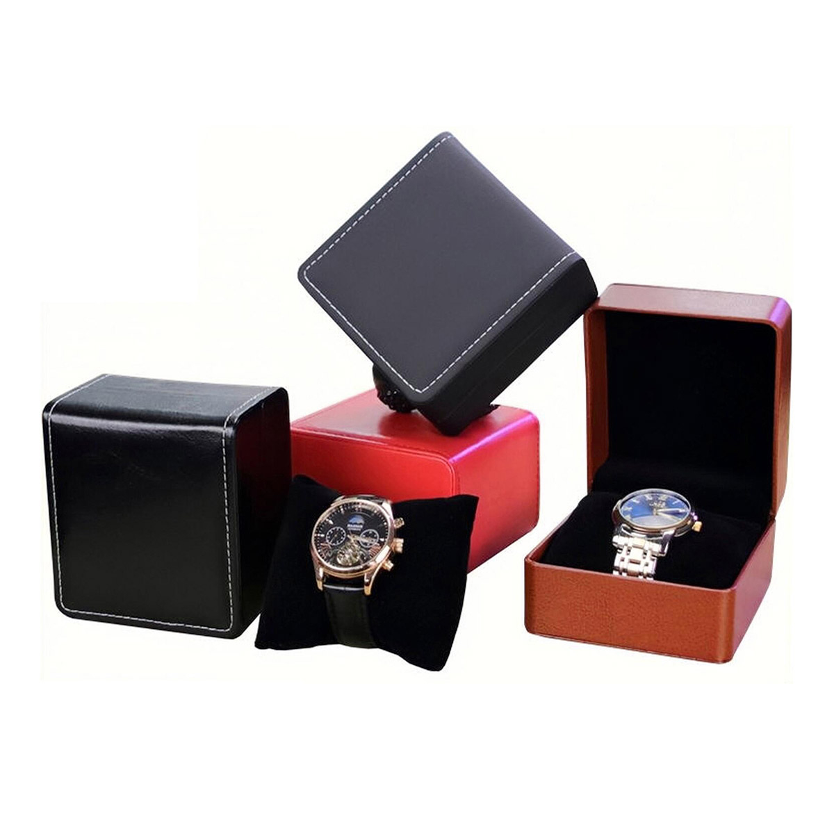 Fashion Leather Watch Box Case - Best Jewelry Watches Women reseña y precio