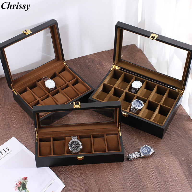 Handmade Luxury Wooden 6/10/12 - Jewelry Box That Holds Watches reseña y precio