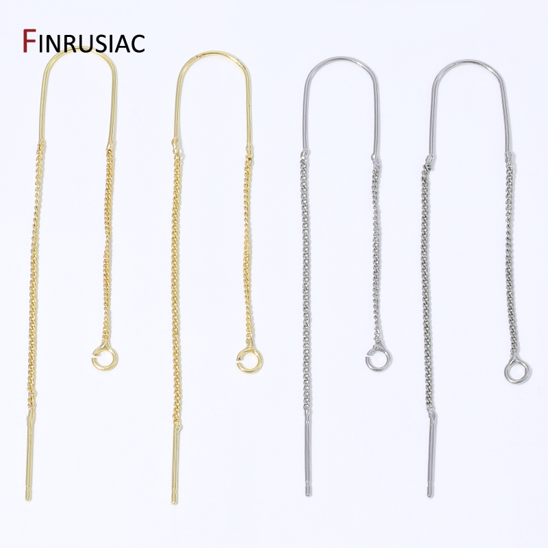 18K Gold Plated Brass Long Tas - Drop Earrings reseña y precio