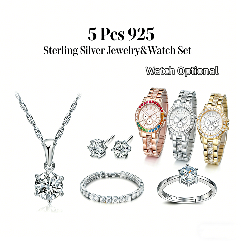 Luxuriou 925 Sterling Silver G - Best Jewelry Watches Women reseña y precio
