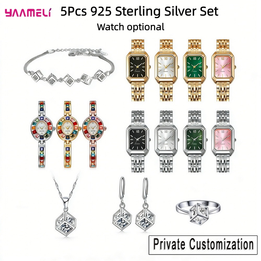 Luxuriou 925 Sterling Silver G - Best Jewelry Watches Women reseña y precio