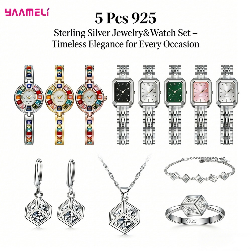 Luxuriou 925 Sterling Silver G - Best Jewelry Watches Women reseña y precio