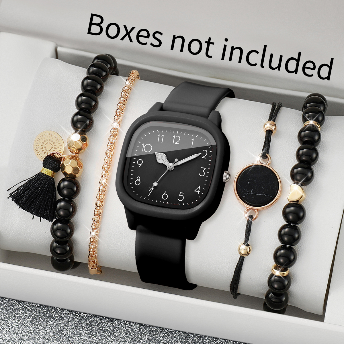 5PCS Fashion Square Women Watc - Jewelry Making Watches reseña y precio