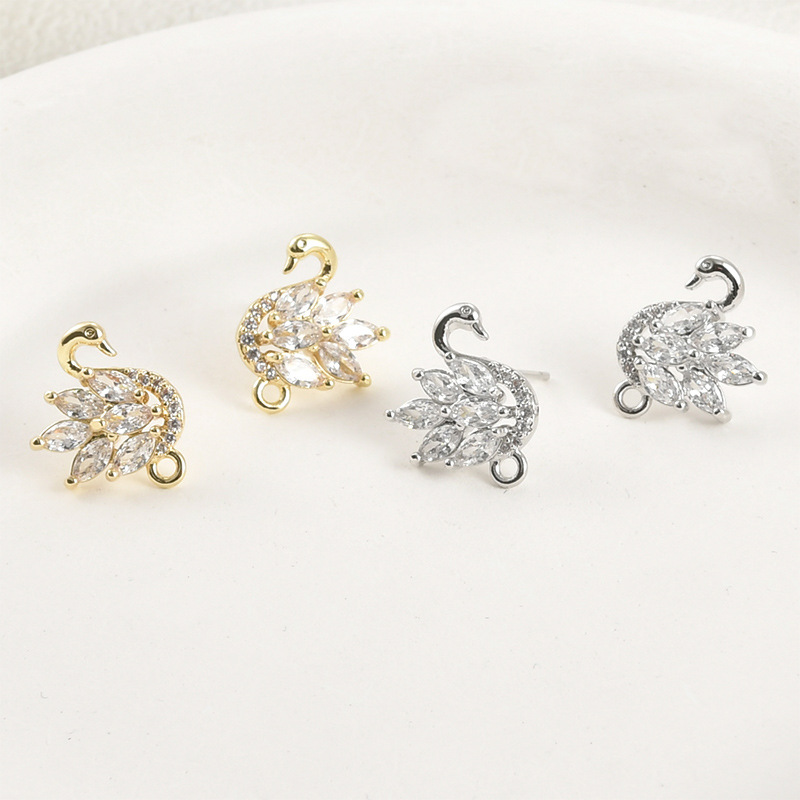 14k Electroplated Real Gold Co - Pearl Stud Earrings reseña y precio