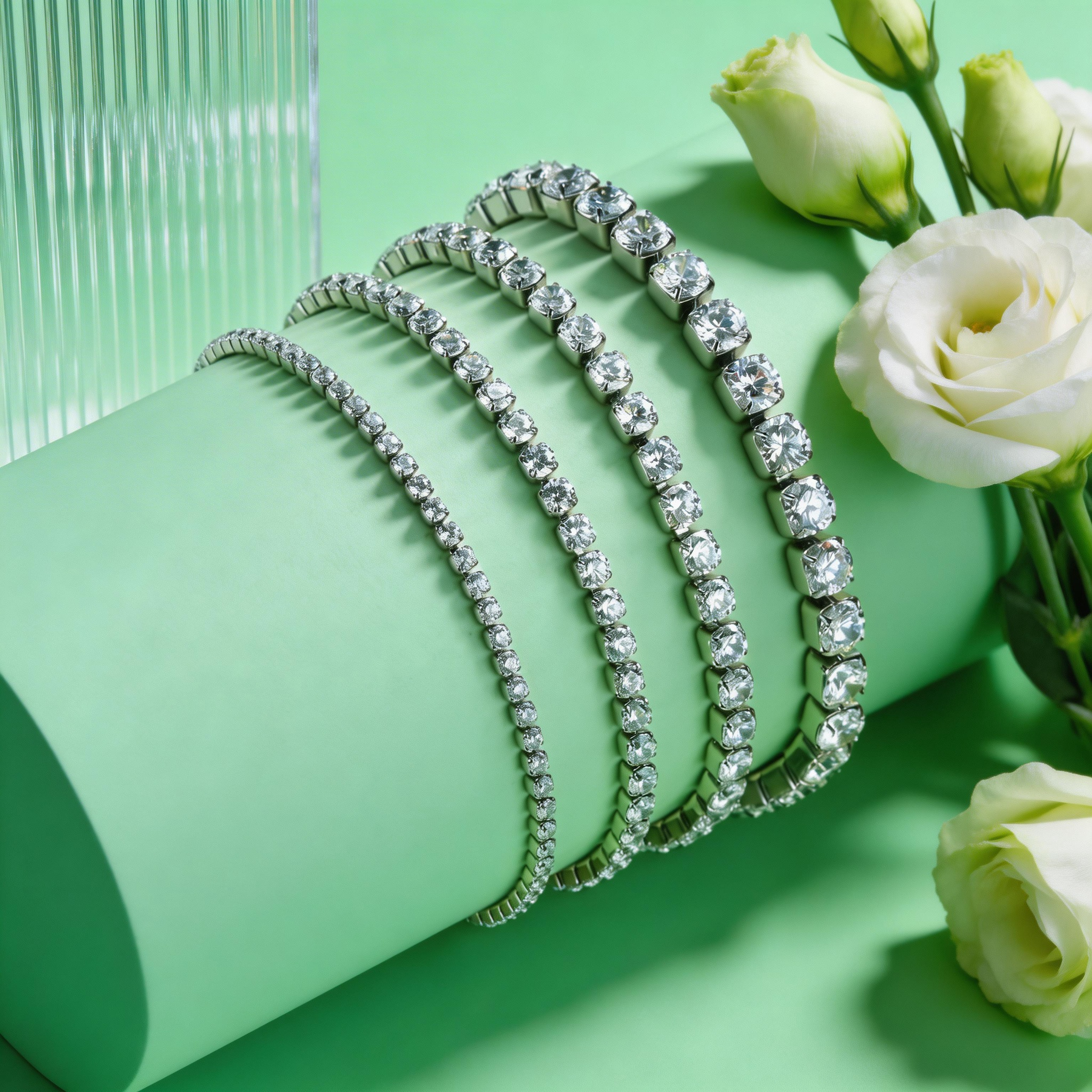2/3/4/5MM Luxury Zircon Tennis - Jc Jewelry & Watches reseña y precio